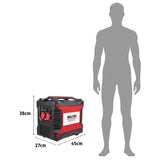 WALTER Inverter Stromerzeuger 2000 W, max. Leistungsabgabe im Kurzzeitbetrieb 2050 W, luftgekühlt, tragbarer und zuverlässiger Strom, inkl. Werkzeugtasche, Zündkerzenschlüssel, Öltrichter, Tankdeckel