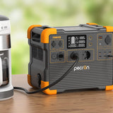 PECRON E1500LFP 2200W Solargenerator - Tragbare Powerstation 1536Wh (Erweiterbar bis 7680Wh) mit LiFePO4-Batterie 4400W Spitzenleistung - Für Camping, Wohnmobil & Outdoor