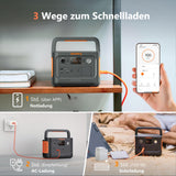 Jackery Explorer 240 v2, 256Wh LiFePO4 Solargenerator mit 300W AC/100W USB-C Ausgang, Outdoor Generator für Camping, Reise, Notfall, Camping (Generalüberholt)